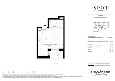 1 pokój, mieszkanie 26,28 m², parter, oferta nr C.0.6, SPOT, Sopot, Świemirowo, ul. Aleja Niepodległości 635/637