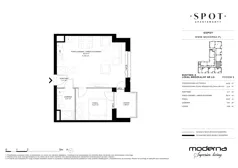 2 pokoje, mieszkanie 44,53 m², piętro 3, oferta nr A.3.5, SPOT, Sopot, Świemirowo, ul. Aleja Niepodległości 635/637