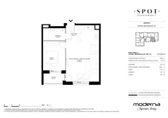 2 pokoje, mieszkanie 49,04 m², piętro 4, oferta nr C.4.5, SPOT, Sopot, Świemirowo, ul. Aleja Niepodległości 635/637