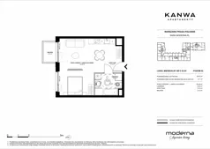 2 pokoje, mieszkanie 38,43 m², piętro 2, oferta nr C.02.03, KANWA Apartamenty, Warszawa, Praga Południe, ul. Zamoyskiego 24