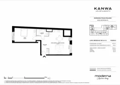 2 pokoje, mieszkanie 60,23 m², piętro 1, oferta nr A.01.10, KANWA Apartamenty, Warszawa, Praga Południe, ul. Zamoyskiego 24