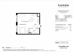 2 pokoje, mieszkanie 39,05 m², piętro 2, oferta nr A.02.09, KANWA Apartamenty, Warszawa, Praga Południe, ul. Zamoyskiego 24