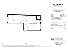 2 pokoje, mieszkanie 63,16 m², piętro 2, oferta nr A.02.10, KANWA Apartamenty, Warszawa, Praga Południe, ul. Zamoyskiego 24