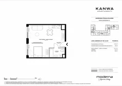 2 pokoje, mieszkanie 37,63 m², piętro 4, oferta nr A.04.06, KANWA Apartamenty, Warszawa, Praga Południe, ul. Zamoyskiego 24