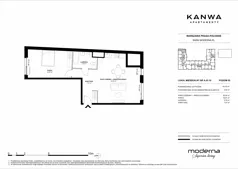 2 pokoje, mieszkanie 63,16 m², piętro 5, oferta nr A.05.10, KANWA Apartamenty, Warszawa, Praga Południe, ul. Zamoyskiego 24