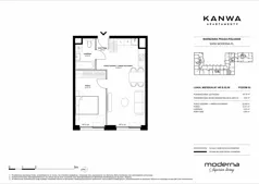 2 pokoje, mieszkanie 43,15 m², piętro 2, oferta nr B.02.09, KANWA Apartamenty, Warszawa, Praga Południe, ul. Zamoyskiego 24