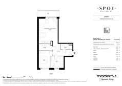 3 pokoje, mieszkanie 67,34 m², parter, oferta nr D.0.2, SPOT, Sopot, Świemirowo, ul. Aleja Niepodległości 635/637