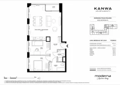 3 pokoje, mieszkanie 68,74 m², piętro 2, oferta nr C.02.04, KANWA Apartamenty, Warszawa, Praga Południe, ul. Zamoyskiego 24