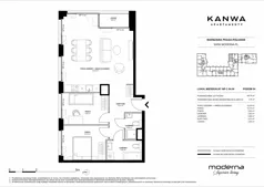 3 pokoje, mieszkanie 68,74 m², piętro 4, oferta nr C.04.04, KANWA Apartamenty, Warszawa, Praga Południe, ul. Zamoyskiego 24