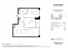 3 pokoje, mieszkanie 61,00 m², piętro 5, oferta nr C.05.01, KANWA Apartamenty, Warszawa, Praga Południe, ul. Zamoyskiego 24