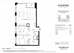 3 pokoje, mieszkanie 68,75 m², piętro 6, oferta nr C.06.04, KANWA Apartamenty, Warszawa, Praga Południe, ul. Zamoyskiego 24