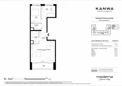 3 pokoje, mieszkanie 67,08 m², piętro 2, oferta nr D.02.03, KANWA Apartamenty, Warszawa, Praga Południe, ul. Zamoyskiego 24
