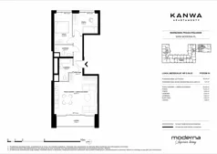 3 pokoje, mieszkanie 65,44 m², piętro 4, oferta nr D.04.03, KANWA Apartamenty, Warszawa, Praga Południe, ul. Zamoyskiego 24