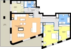 4 pokoje, mieszkanie 137,30 m², piętro 6, oferta nr 06.04, WODOPÓJ, Gdańsk, Śródmieście, ul. Wodopój 5 