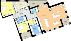 4 pokoje, mieszkanie 163,31 m², piętro 8, oferta nr 08.02, WODOPÓJ, Gdańsk, Śródmieście, ul. Wodopój 5 