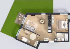 3 pokoje, mieszkanie 55,83 m², parter, oferta nr A1, Kapelanka – Pychowicka - Budynek AB, Kraków, Dębniki, Zakrzówek, ul. Pychowicka 3 / 3A