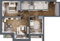 3 pokoje, mieszkanie 71,62 m², piętro 1, oferta nr 11, Badurskiego 7, Kraków, Podgórze Duchackie, Piaski Wielkie, ul. Badurskiego 7