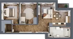 3 pokoje, mieszkanie 61,53 m², piętro 1, oferta nr 7, Badurskiego 7, Kraków, Podgórze Duchackie, Piaski Wielkie, ul. Badurskiego 7