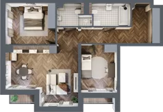 3 pokoje, mieszkanie 71,62 m², piętro 3, oferta nr 23, Badurskiego 7, Kraków, Podgórze Duchackie, Piaski Wielkie, ul. Badurskiego 7