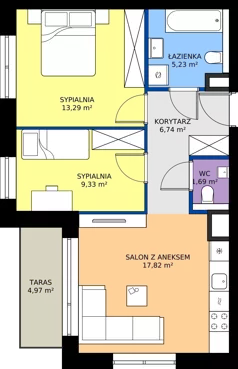 3 pokoje, mieszkanie 54,37 m², piętro 5, oferta nr 32, 28 Czerwca 1956 r., Poznań, Wilda, Dębiec, ul. 28 Czerwca 1956 r. 346