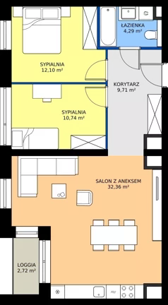 3 pokoje, mieszkanie 68,72 m², piętro 5, oferta nr 33, 28 Czerwca 1956 r., Poznań, Wilda, Dębiec, ul. 28 Czerwca 1956 r. 346