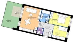 3 pokoje, mieszkanie 53,06 m², parter, oferta nr 35, 28 Czerwca 1956 r., Poznań, Wilda, Dębiec, ul. 28 Czerwca 1956 r. 346