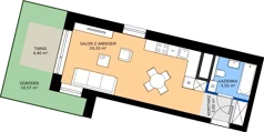 1 pokój, mieszkanie 31,59 m², parter, oferta nr 58, 28 Czerwca 1956 r., Poznań, Wilda, Dębiec, ul. 28 Czerwca 1956 r. 346