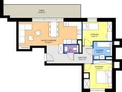 3 pokoje, mieszkanie 62,42 m², piętro 5, oferta nr 118, 28 Czerwca 1956 r., Poznań, Wilda, Dębiec, ul. 28 Czerwca 1956 r. 346