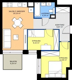 3 pokoje, mieszkanie 54,15 m², piętro 1, oferta nr 132, 28 Czerwca 1956 r., Poznań, Wilda, Dębiec, ul. 28 Czerwca 1956 r. 346