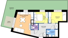 3 pokoje, mieszkanie 53,56 m², parter, oferta nr 164, 28 Czerwca 1956 r., Poznań, Wilda, Dębiec, ul. 28 Czerwca 1956 r. 346
