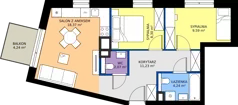 3 pokoje, mieszkanie 53,73 m², piętro 3, oferta nr 191, 28 Czerwca 1956 r., Poznań, Wilda, Dębiec, ul. 28 Czerwca 1956 r. 346