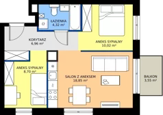 1 pokój, mieszkanie 48,89 m², piętro 1, oferta nr 281, Jurowiecka 22, Białystok, Sienkiewicza, ul. Jurowiecka 22