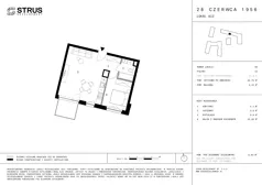 2 pokoje, mieszkanie 43,76 m², piętro 2, oferta nr 50, 28 Czerwca 1956 r., Poznań, Wilda, Dębiec, ul. 28 Czerwca 1956 r. 346