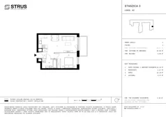 2 pokoje, mieszkanie 39,06 m², piętro 1, oferta nr 2, Staszica 3, Pruszków, ul. Stanisława Staszica 3
