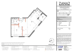 2 pokoje, mieszkanie 51,41 m², piętro 1, oferta nr 3, Zana 2, Warszawa, Praga Południe, Gocławek, ul. Tomasza Zana