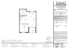 2 pokoje, mieszkanie 34,87 m², piętro 1, oferta nr 6, Zana 2, Warszawa, Praga Południe, Gocławek, ul. Tomasza Zana