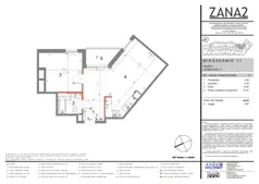 2 pokoje, mieszkanie 48,33 m², piętro 3, oferta nr 17, Zana 2, Warszawa, Praga Południe, Gocławek, ul. Tomasza Zana