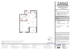 1 pokój, mieszkanie 30,79 m², piętro 2, oferta nr 43, Zana 2, Warszawa, Praga Południe, Gocławek, ul. Tomasza Zana