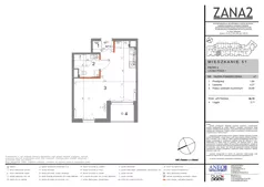 1 pokój, mieszkanie 30,79 m², piętro 3, oferta nr 51, Zana 2, Warszawa, Praga Południe, Gocławek, ul. Tomasza Zana