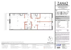 3 pokoje, mieszkanie 68,85 m², piętro 4, oferta nr 55, Zana 2, Warszawa, Praga Południe, Gocławek, ul. Tomasza Zana