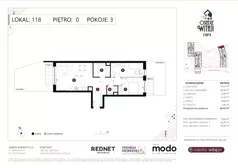 3 pokoje, mieszkanie 64,07 m², parter, oferta nr D118, Osiedle Witaj etap II, Poznań, Naramowice, Naramowice, ul. Bielicowa