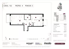 3 pokoje, mieszkanie 64,56 m², piętro 4, oferta nr D162, Osiedle Witaj etap II, Poznań, Naramowice, Naramowice, ul. Bielicowa