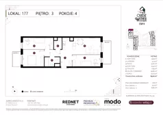 4 pokoje, mieszkanie 69,62 m², piętro 3, oferta nr K177, Osiedle Witaj etap II, Poznań, Naramowice, Naramowice, ul. Bielicowa