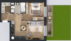 2 pokoje, mieszkanie 45,60 m², parter, oferta nr E271, Osiedle Witaj etap III, Poznań, Naramowice, ul. Bielicowa