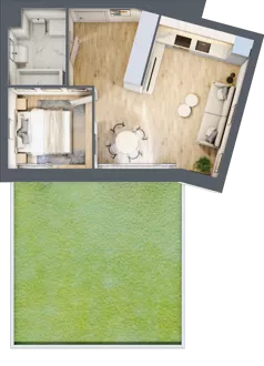 2 pokoje, mieszkanie 39,75 m², parter, oferta nr D116, Osiedle Witaj etap II, Poznań, Naramowice, Naramowice, ul. Bielicowa