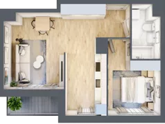 2 pokoje, mieszkanie 46,95 m², piętro 5, oferta nr L214, Osiedle Witaj etap II, Poznań, Naramowice, Naramowice, ul. Bielicowa