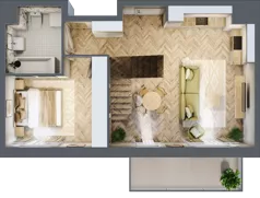 2 pokoje, mieszkanie 48,29 m², piętro 4, oferta nr E306, Osiedle Witaj etap III, Poznań, Naramowice, ul. Bielicowa