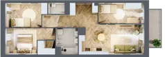 4 pokoje, mieszkanie 69,06 m², piętro 1, oferta nr K326, Osiedle Witaj etap III, Poznań, Naramowice, ul. Bielicowa