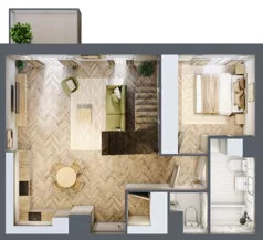 2 pokoje, mieszkanie 55,45 m², piętro 4, oferta nr K355, Osiedle Witaj etap III, Poznań, Naramowice, ul. Bielicowa