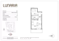 2 pokoje, mieszkanie 47,25 m², piętro 1, oferta nr A07, Lunaria, Gdynia, Działki Leśne, ul. Poznańska 1
